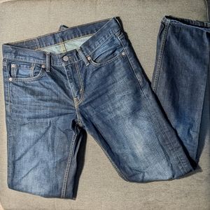 Mens Levi's 511 Slim Jeans, dark wash, 30x32